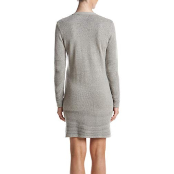 LAST ONE! Philosophy Lace Front Sweater Dress Gray - Picture 2 of 5